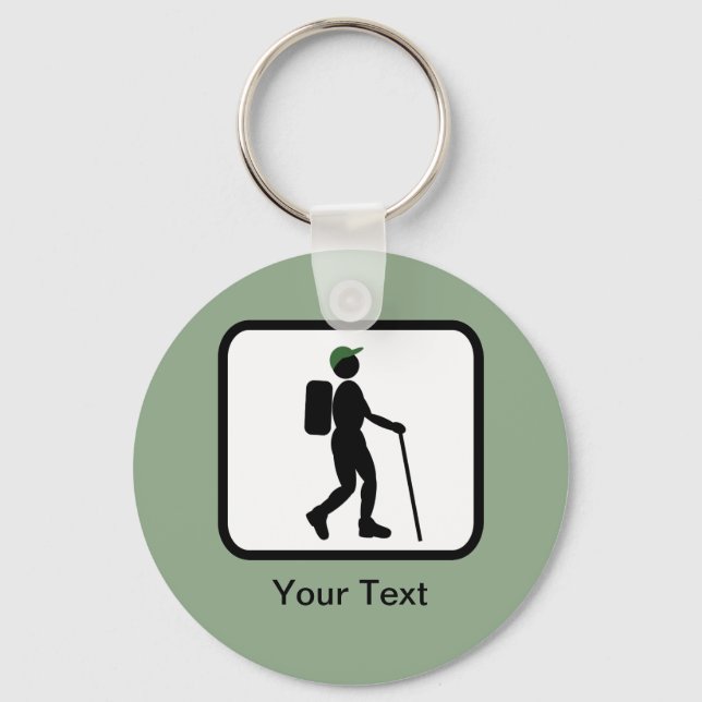 Benutzerdefiniertes Hiker-Logo Schlüsselanhänger (Vorderseite)