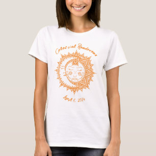 Benutzerdefiniertes himmlisches Rendezvous Finster T-Shirt