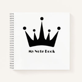 Benutzerdefiniertes Hintergrundbuch Text Schwarze  Notizbuch