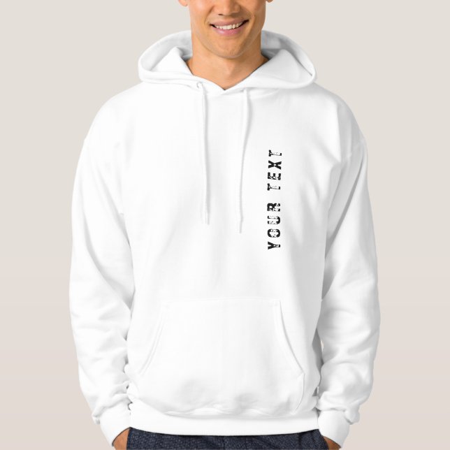 Benutzerdefiniertes Hinzufügen der Textvorlage - M Hoodie (Vorderseite)