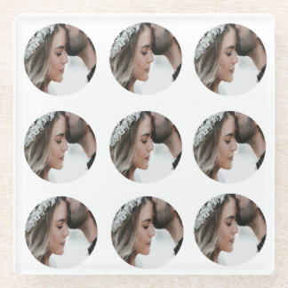 benutzerdefiniertes Hinzufügen eines kreisförmigen Glasuntersetzer