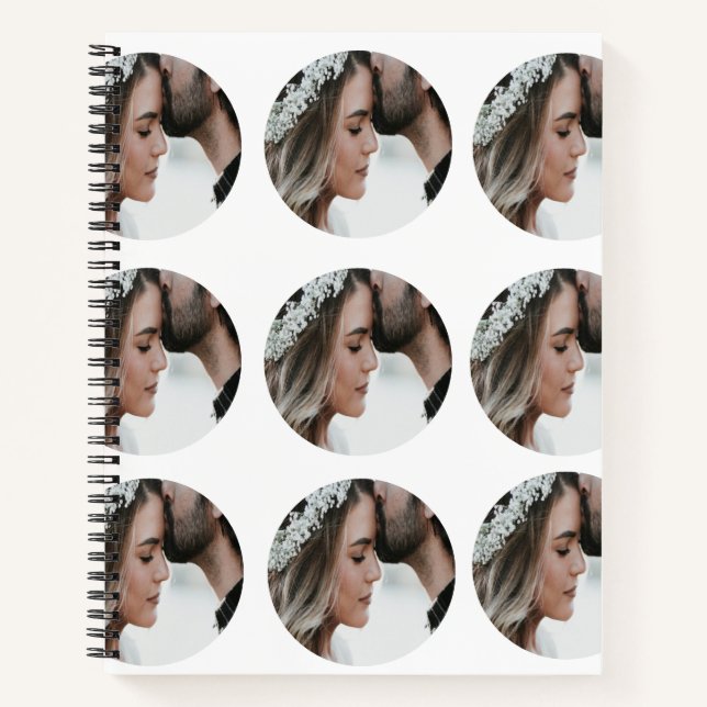 benutzerdefiniertes Hinzufügen eines kreisförmigen Notizbuch (Vorderseite)