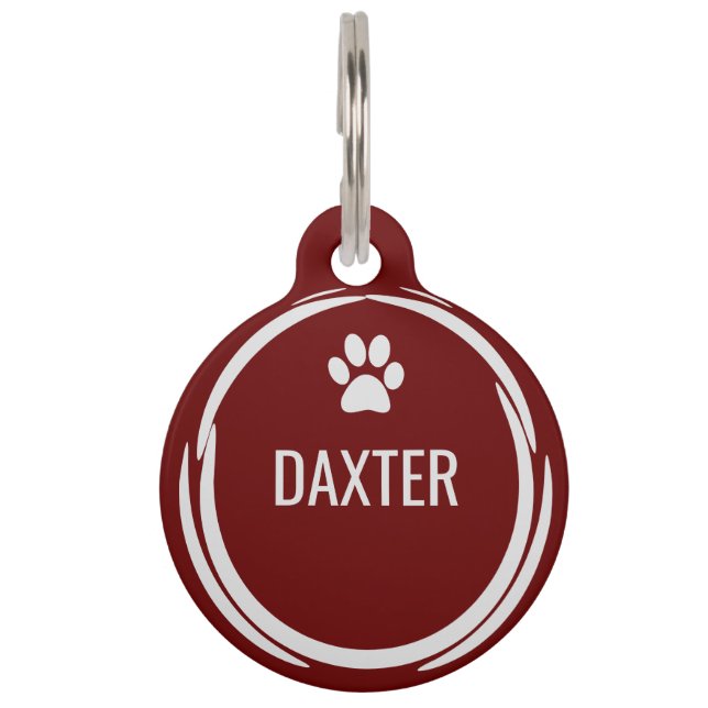 Benutzerdefiniertes Hinzufügen von Dogennamen Tele Haustiermarke (Vorderseite)