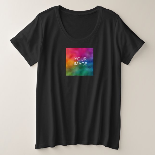 Benutzerdefiniertes Hinzufügen von TextUpload Ihre Große Größe T-Shirt (Design vorne)