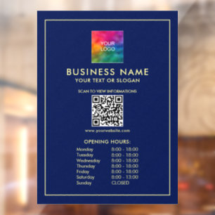 Benutzerdefiniertes Hochladen Ihres Logo-QR-Codes  Fensteraufkleber