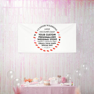 Benutzerdefiniertes Hochzeits-Willkommensschild 1, Banner