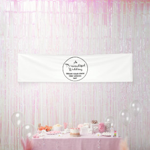 Benutzerdefiniertes Hochzeits-Willkommensschild 2, Banner