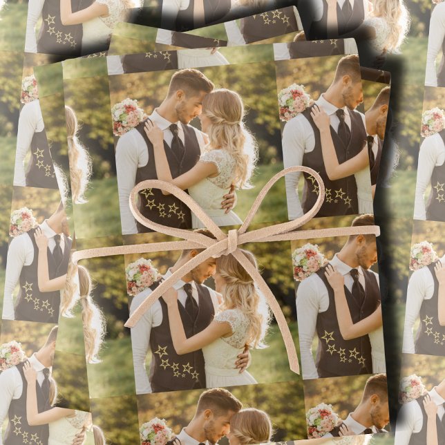 Benutzerdefiniertes Hochzeitsfoto Geschenkpapier Set (Von Creator hochgeladen)