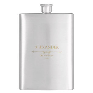 Benutzerdefiniertes Hochzeitsgeschenk TRAUZEUGE  Flachmann