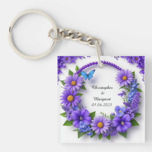 💐 Benutzerdefiniertes Hochzeitsnamensgeschenk für Schlüsselanhänger