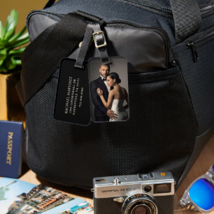 Benutzerdefiniertes Hochzeitsporträt-Foto für die  Gepäckanhänger