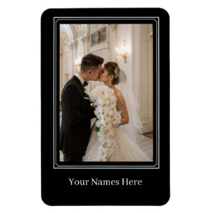 Benutzerdefiniertes Hochzeitsporträt Magnet
