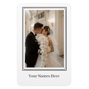 Benutzerdefiniertes Hochzeitsporträt  Magnet