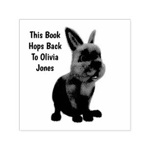 Benutzerdefiniertes Holland Lop Kaninchen Buch Permastempel