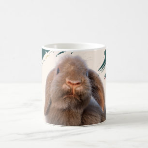 Benutzerdefiniertes Holland Lop Kaninchen Weihnach Kaffeetasse