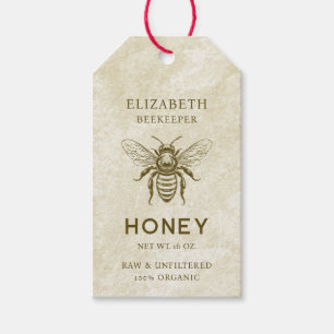 Benutzerdefiniertes Honigbienen-Etikett für Vintag Geschenkanhänger