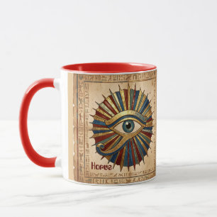 Benutzerdefiniertes Horusauge mit spirituellen Hie Tasse