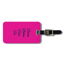 Benutzerdefiniertes Hot-Pink-Gepäckanhänger - Pers