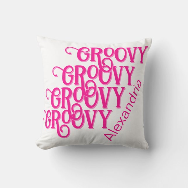 Benutzerdefiniertes Hot Pink Kissen (Vorderseite)