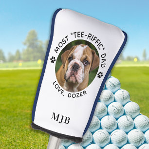 Benutzerdefiniertes Hund Foto Bester Vater je Golf Headcover