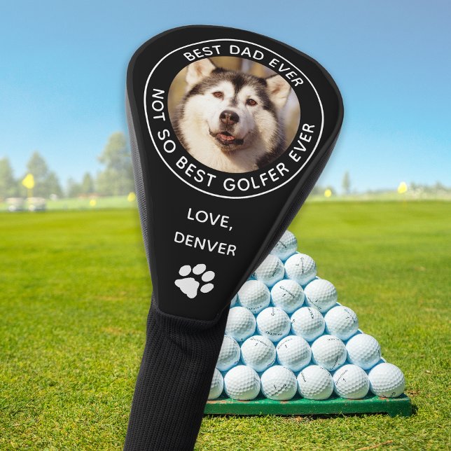 Benutzerdefiniertes Hund Foto Bester Vater je Schw Golf Headcover (Von Creator hochgeladen)