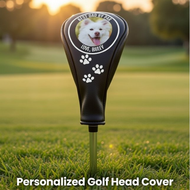 Benutzerdefiniertes Hund Foto Bester Vater nach Pa Golf Headcover (Von Creator hochgeladen)