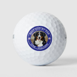 Benutzerdefiniertes Hund Foto Bester Vater nach Pa Golfball