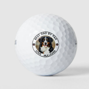 Benutzerdefiniertes Hund Foto Bester Vater nach Pa Golfball