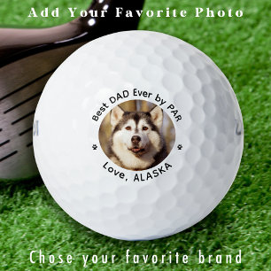 Benutzerdefiniertes Hund-Foto Einfach Personalisie Golfball