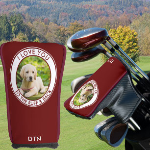 Benutzerdefiniertes Hund Foto Liebe Sie zu Ruff &  Golf Headcover