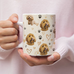 Benutzerdefiniertes Hund-Foto-Muster  Kaffeetasse