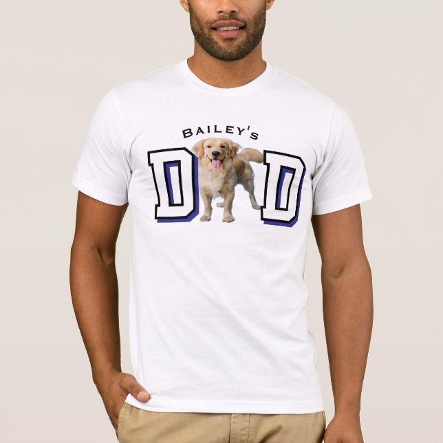 Benutzerdefiniertes Hund Foto Vater Shirt - Person (Vorderseite)