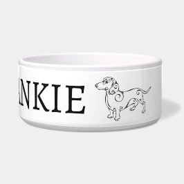 Benutzerdefiniertes Hunddesign für Dackeln Napf