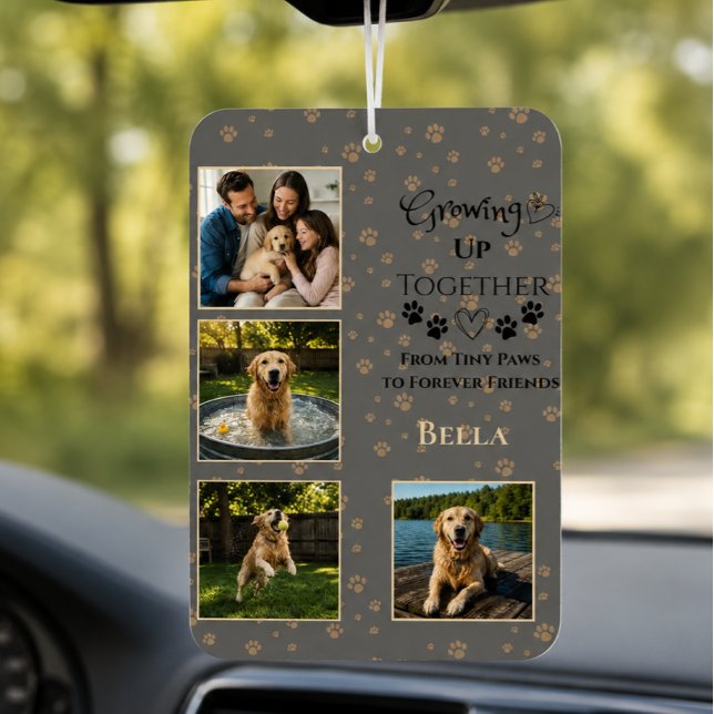 Benutzerdefiniertes Hunde-Foto Autolufterfrischer (Von Creator hochgeladen)