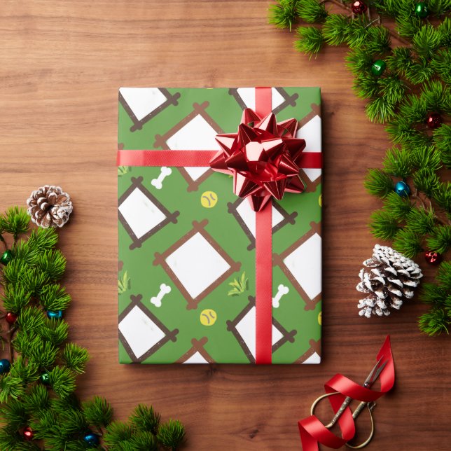 Benutzerdefiniertes Hunde-Foto-Geschenkpapier Geschenkpapier (Feiertagsgeschenk)