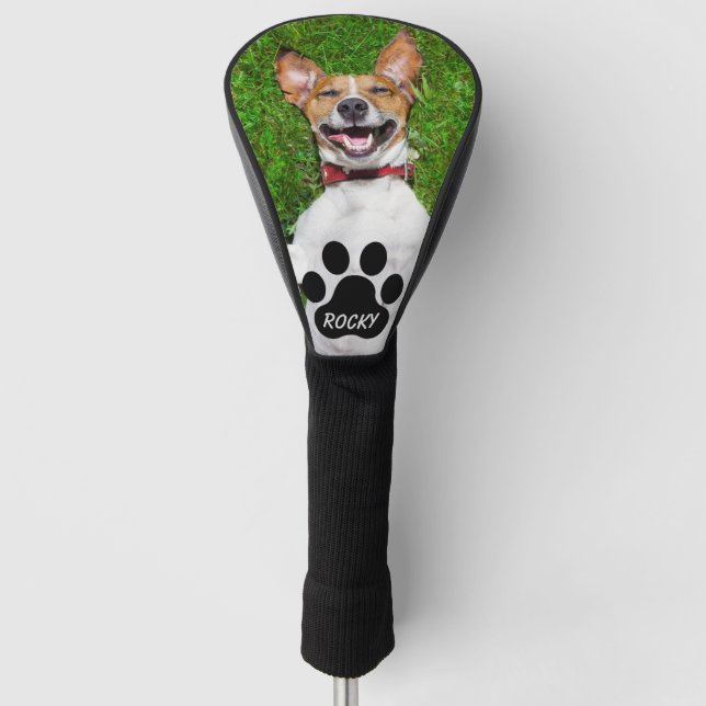 Benutzerdefiniertes Hunde-Foto Golf Headcover (Vorderseite)