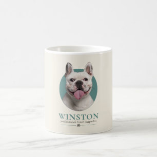Benutzerdefiniertes Hunde-Foto & Name Kaffeetasse