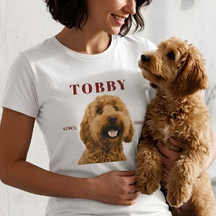Benutzerdefiniertes Hunde-Foto und Name des Hausti T-Shirt