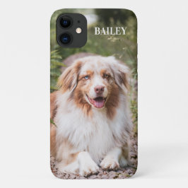 Benutzerdefiniertes Hunde-Foto und Name Personalis Case-Mate iPhone Hülle