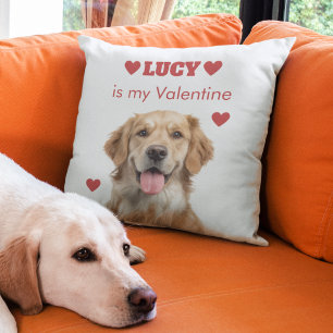 Benutzerdefiniertes Hunde-Foto Valentinstag-Kissen Kissen