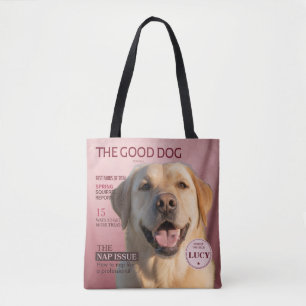 Benutzerdefiniertes Hunde-Fotomagazin-Cover Rosa M