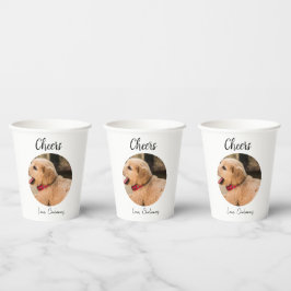 Benutzerdefiniertes Hunde-Hochzeitsgeschenk Hund d Pappbecher