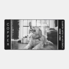 Benutzerdefiniertes Hundemeldmal für immer in unse Schreibtischunterlage