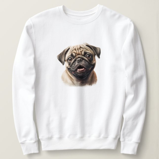 Benutzerdefiniertes Hundemutter-Foto-Geschenk Sweatshirt (Design vorne)