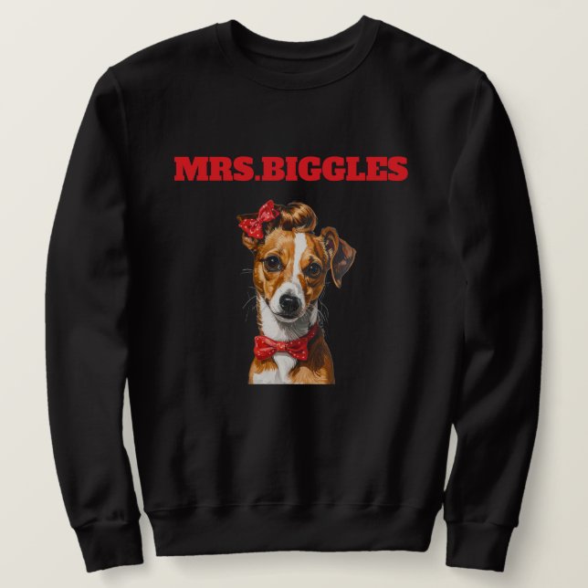 Benutzerdefiniertes Hundeporträt – Personalisierte Sweatshirt (Design vorne)