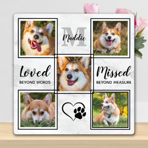 Benutzerdefiniertes Hundfoto Collage Personalisier Fotoplatte
