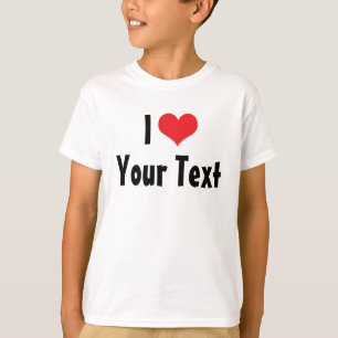 Benutzerdefiniertes Ich Liebe T-Shirt