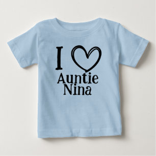 Benutzerdefiniertes "Ich ❤️ Mein (Name)" Kinder-T- Baby T-shirt