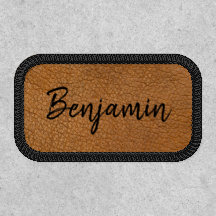 Benutzerdefiniertes Imitat Name des Brown Leather