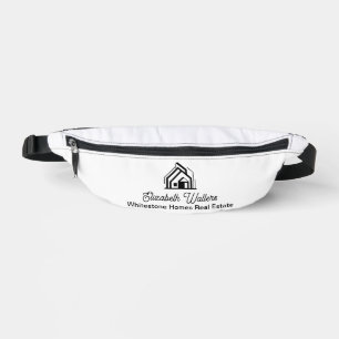 Benutzerdefiniertes Immobilienmakler-Logo für Immo Bauchtasche